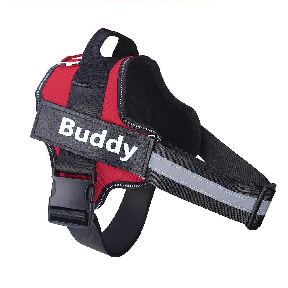 Personalized Dog Harness ID: No Pull Reflective Vest - Heart Crafted Gifts
