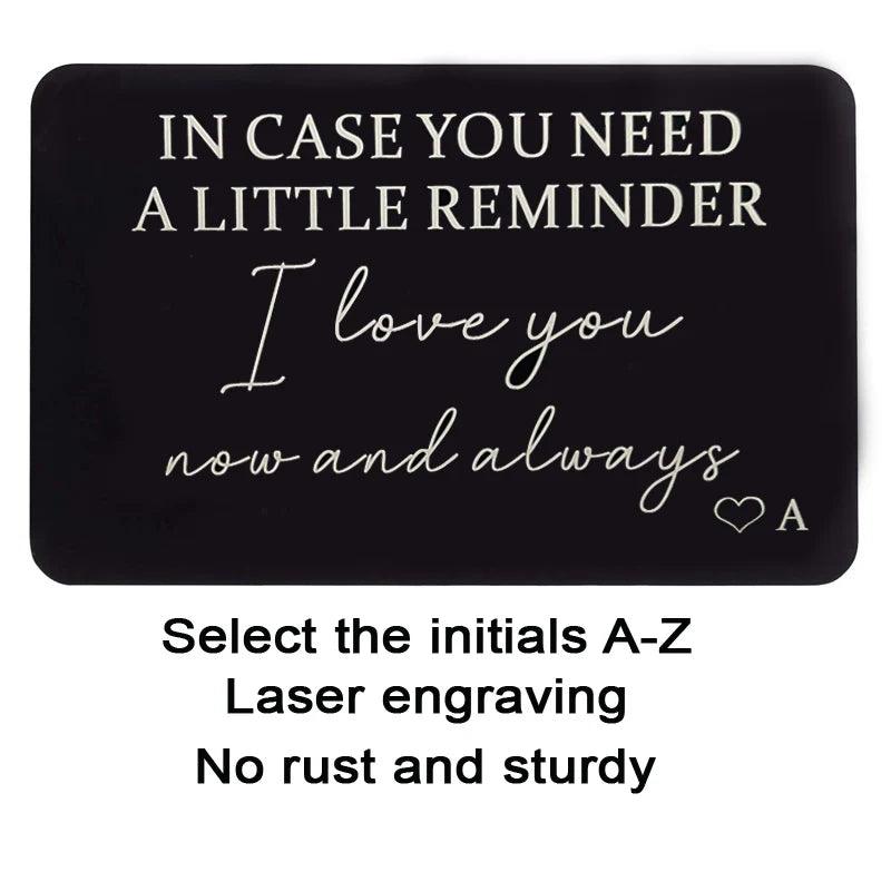 Personalized Wallet Insert: Heartfelt Gifts for Him, Her, Mom, Dad - Heart Crafted Gifts