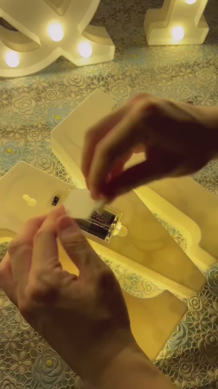 LED Alphabet Letter Lamp installation