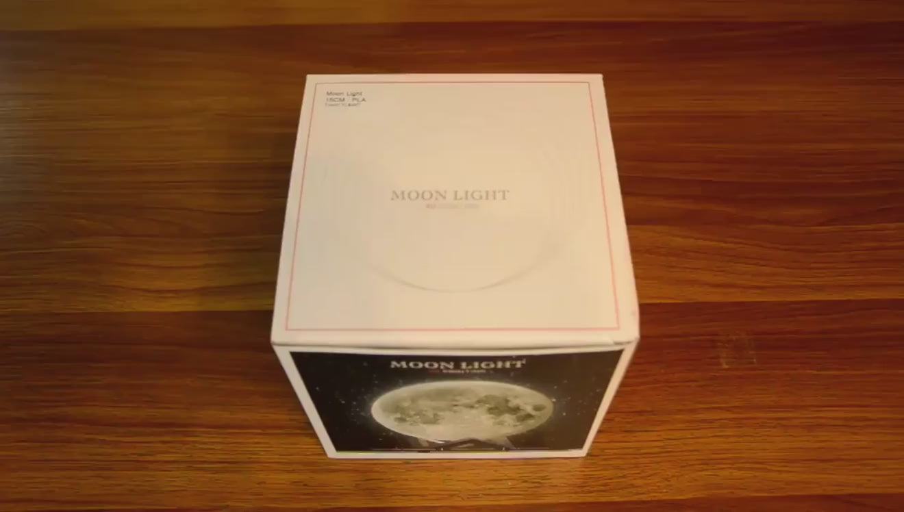 3d Printed Rechargeable Moon Lamp 