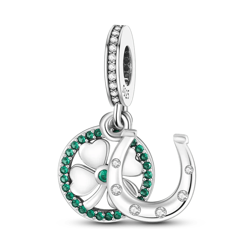 Horseshoe Clover Charms for Pandora Bracelets & Necklaces at Heart Crafted Gifts