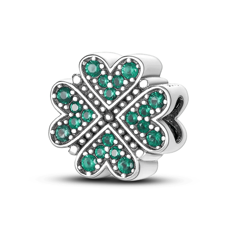 Green Clover Charms for Pandora Bracelets & Necklaces at Heart Crafted Gifts