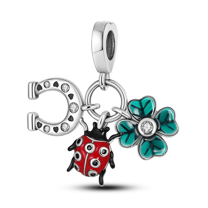 Horseshoee & Clover Charms for Pandora Bracelets & Necklaces at Heart Crafted Gifts