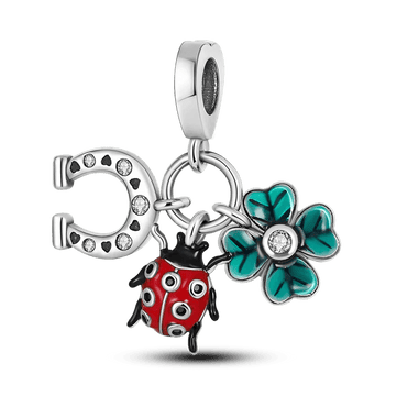 Horseshoee & Clover Charms for Pandora Bracelets & Necklaces at Heart Crafted Gifts