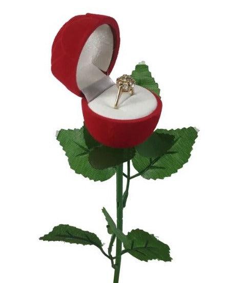 Velvet Heart Ring Box