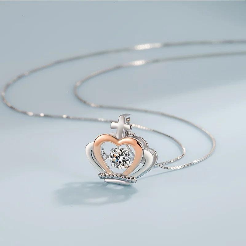 Uniquely Designed Gift for your Bestie - Crown Necklace with Loving Message - Heart Crafted Gifts