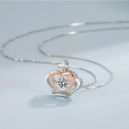 Uniquely Designed Gift for your Bestie - Crown Necklace with Loving Message - Heart Crafted Gifts