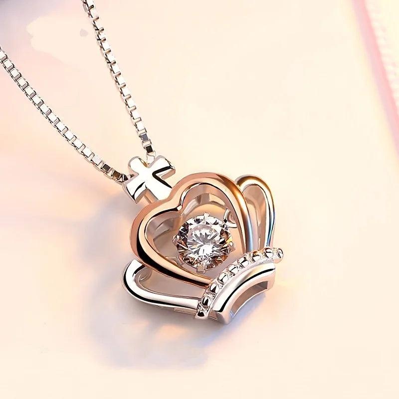 Uniquely Designed Gift for your Bestie - Crown Necklace with Loving Message - Heart Crafted Gifts