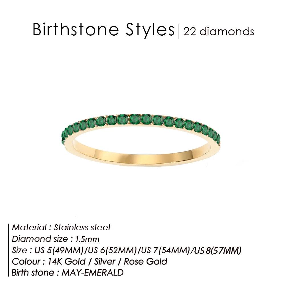 Buy Birthstone Latest Gold Rings for Women at Heart Crafted Gifts