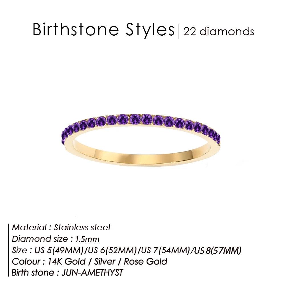 Buy Birthstone Latest Gold Rings for Women at Heart Crafted Gifts