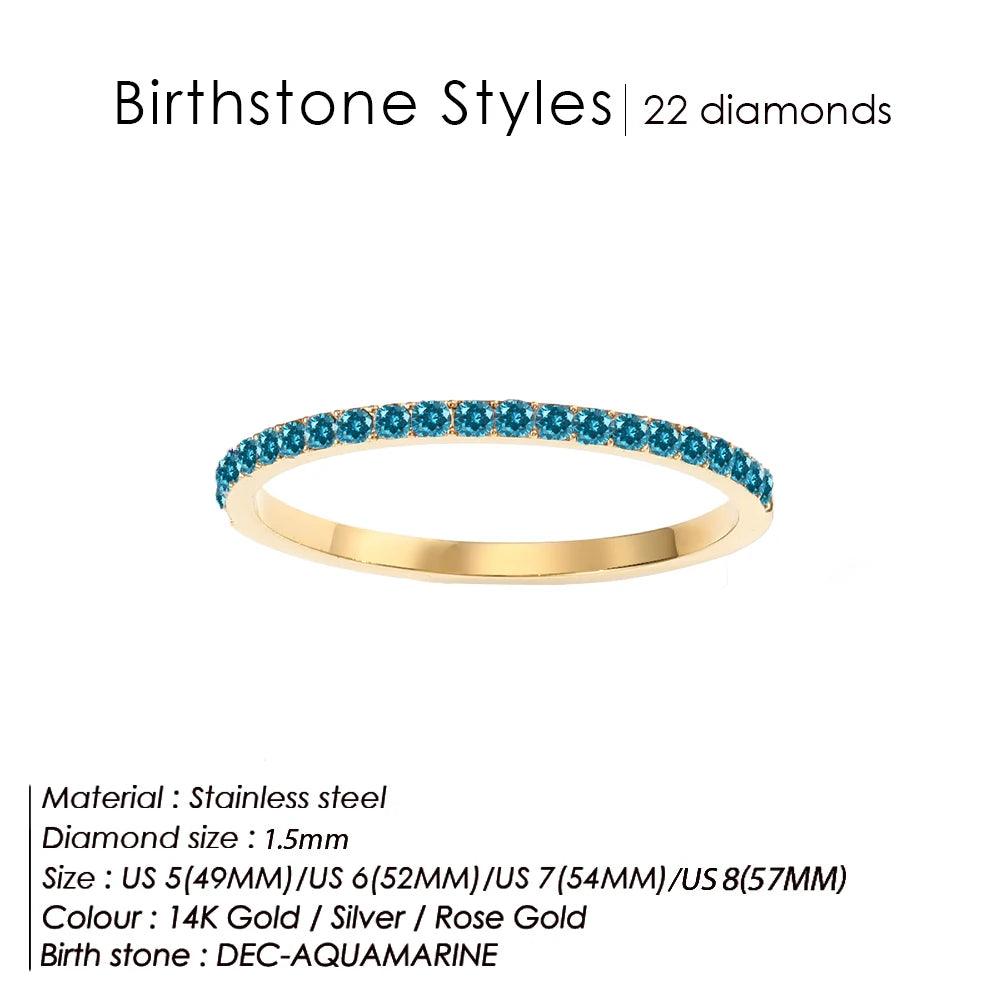 Buy Birthstone Latest Gold Rings for Women at Heart Crafted Gifts