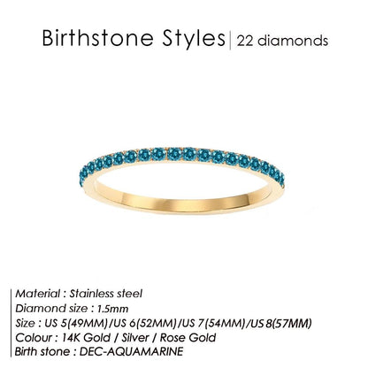 Buy Birthstone Latest Gold Rings for Women at Heart Crafted Gifts
