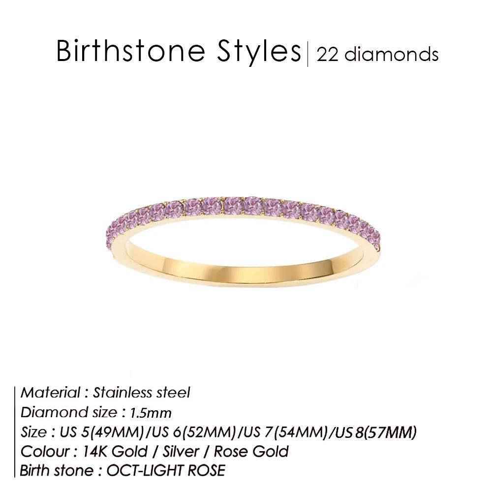Buy Birthstone Latest Gold Rings for Women at Heart Crafted Gifts