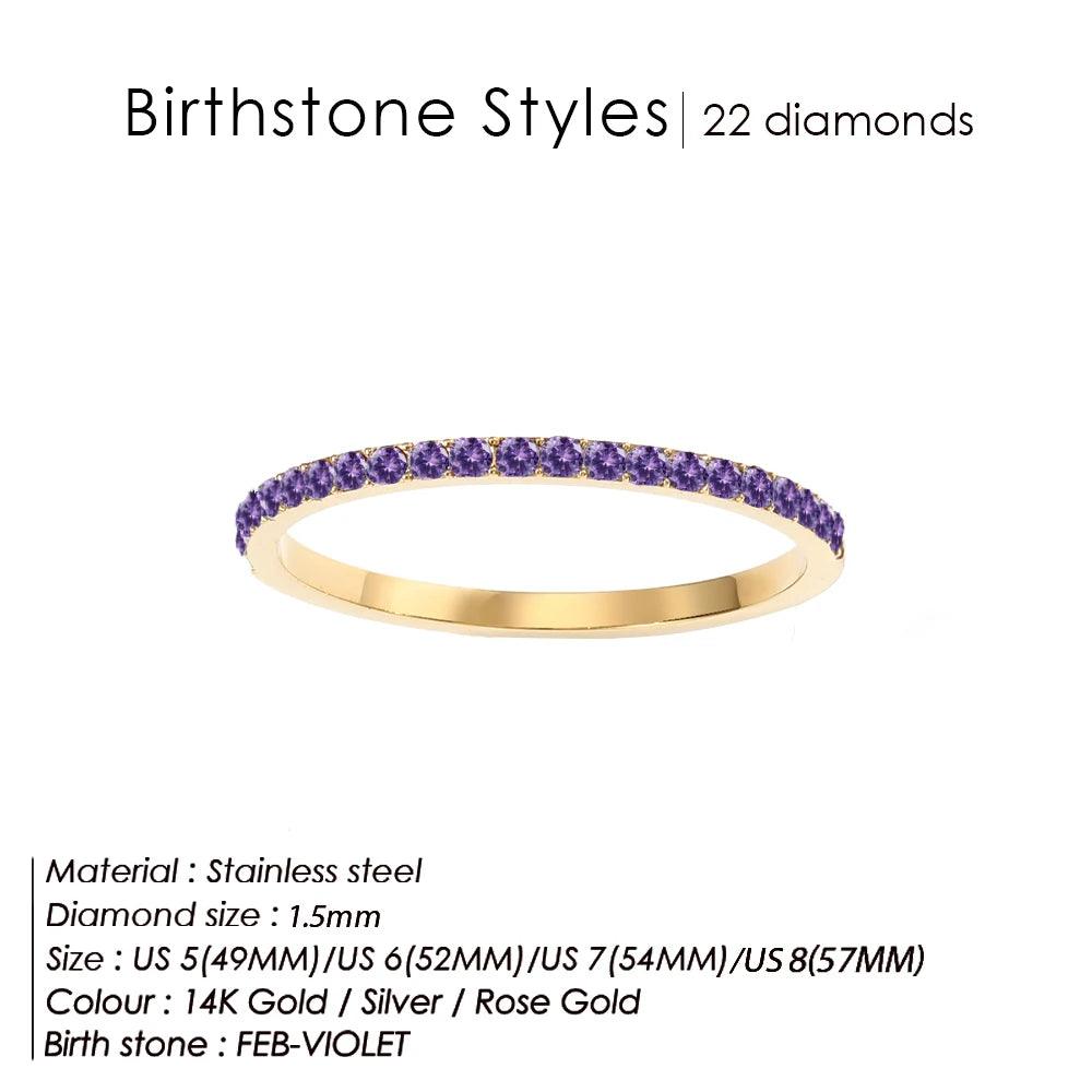 Buy Birthstone Latest Gold Rings for Women at Heart Crafted Gifts