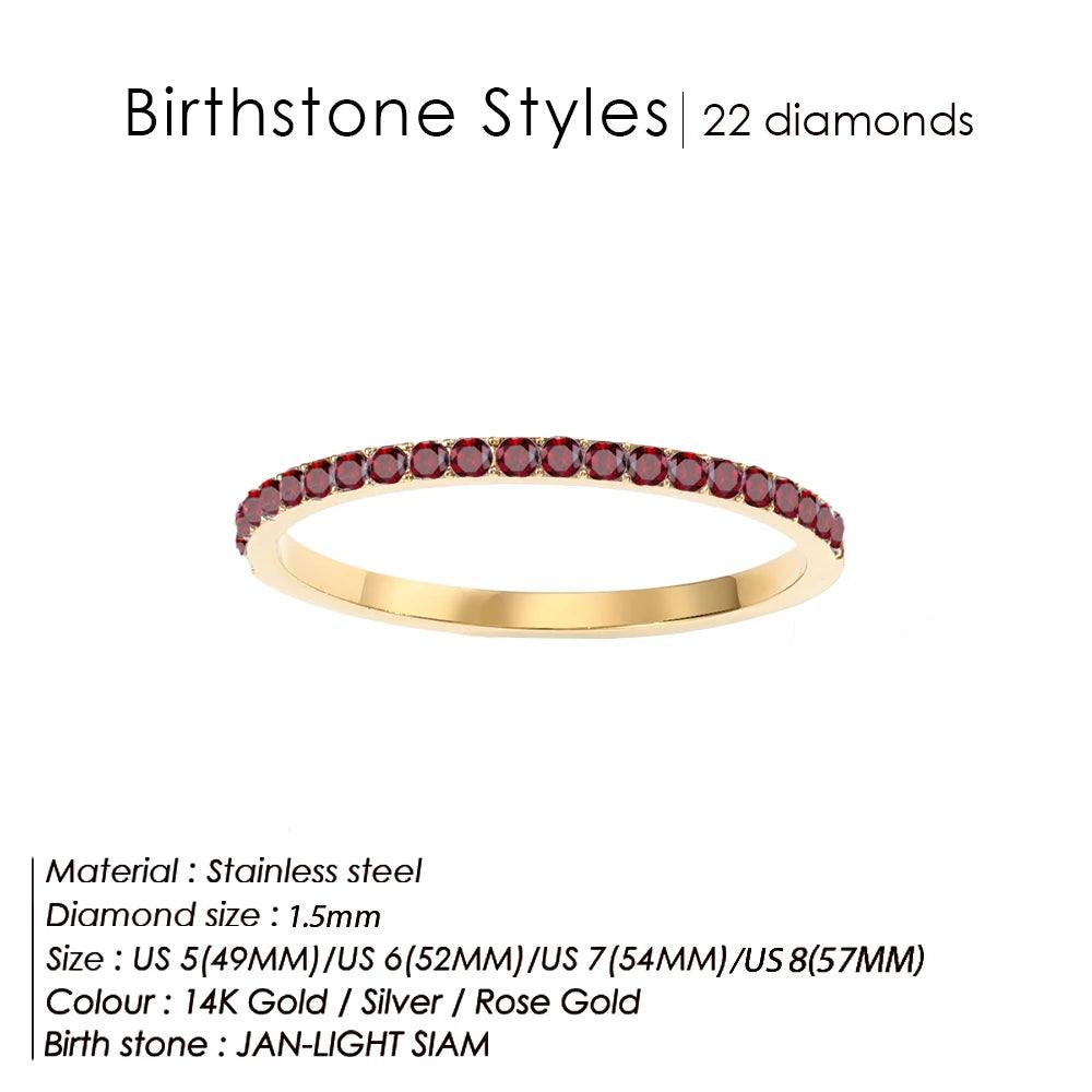 Buy Birthstone Latest Gold Rings for Women at Heart Crafted Gifts