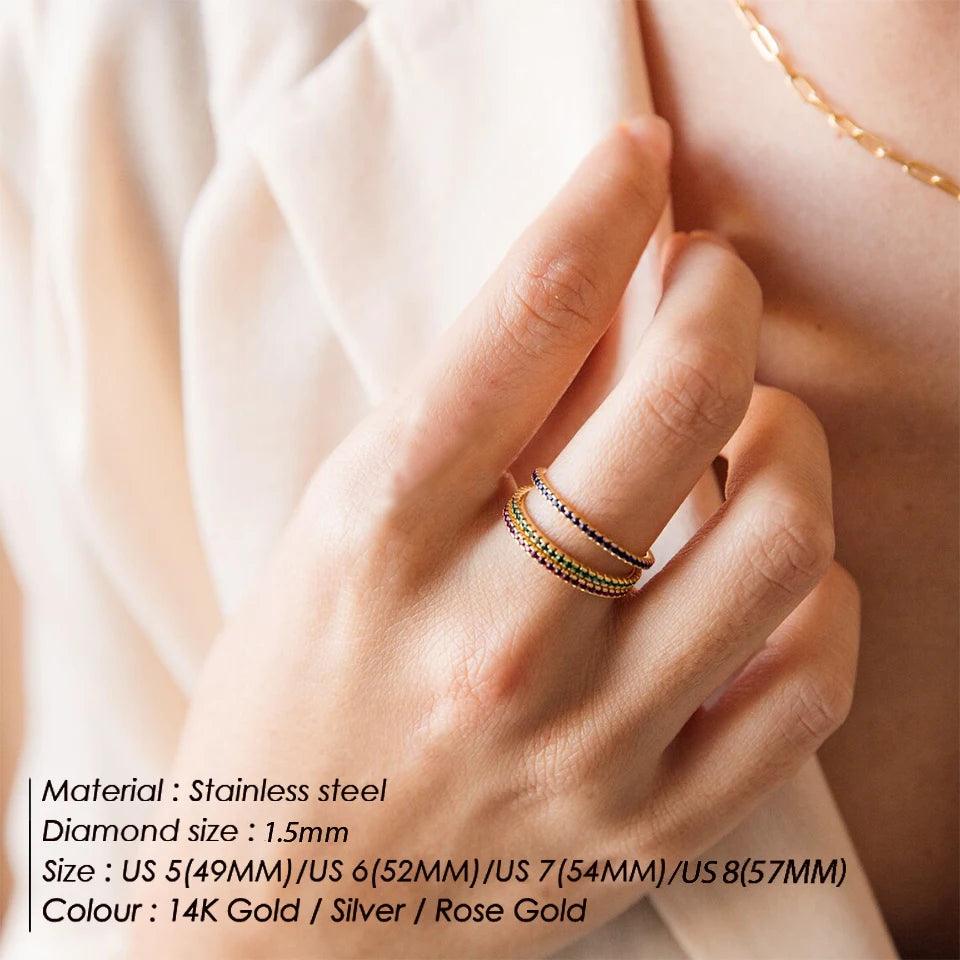 Buy Birthstone Latest Gold Rings for Women at Heart Crafted Gifts