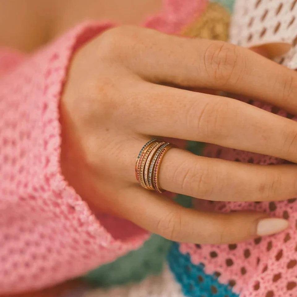 Buy Birthstone Latest Gold Rings for Women at Heart Crafted Gifts