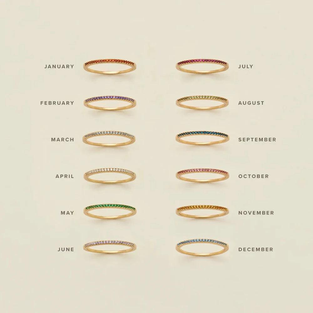 Buy Birthstone Latest Gold Rings for Women at Heart Crafted Gifts